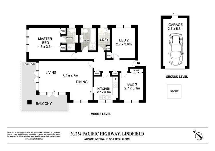 Floorplan of Homely apartment listing, 20/234 Pacific Highway, Lindfield NSW 2070