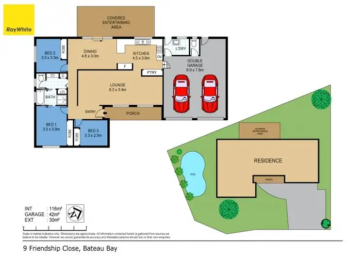 Floorplan of Homely house listing, 9 Friendship Close, Bateau Bay NSW 2261
