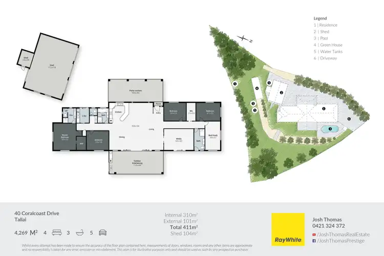 Floorplan of Homely house listing, 40 Coralcoast Drive, Tallai QLD 4213