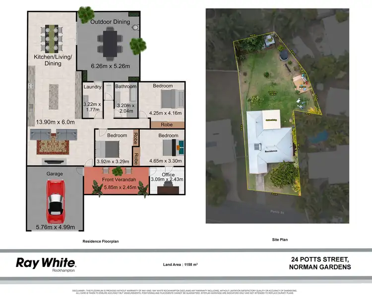 Floorplan of Homely house listing, 24 Potts Street, Norman Gardens QLD 4701