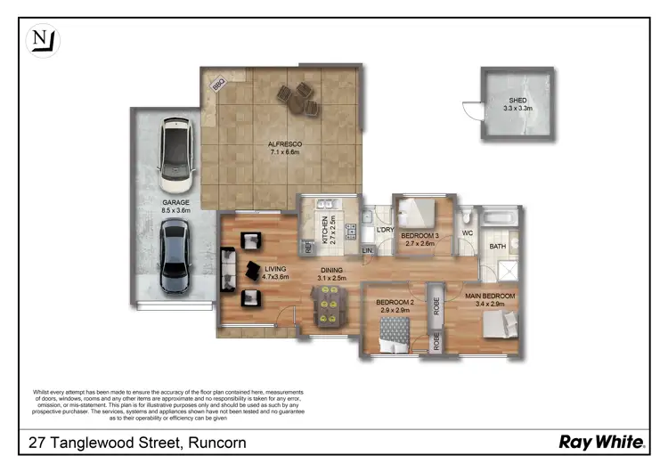 Floorplan of Homely house listing, 25-27 Tanglewood Street, Runcorn QLD 4113
