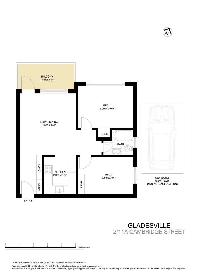 Floorplan of Homely apartment listing, 2/11a Cambridge Street, Gladesville NSW 2111