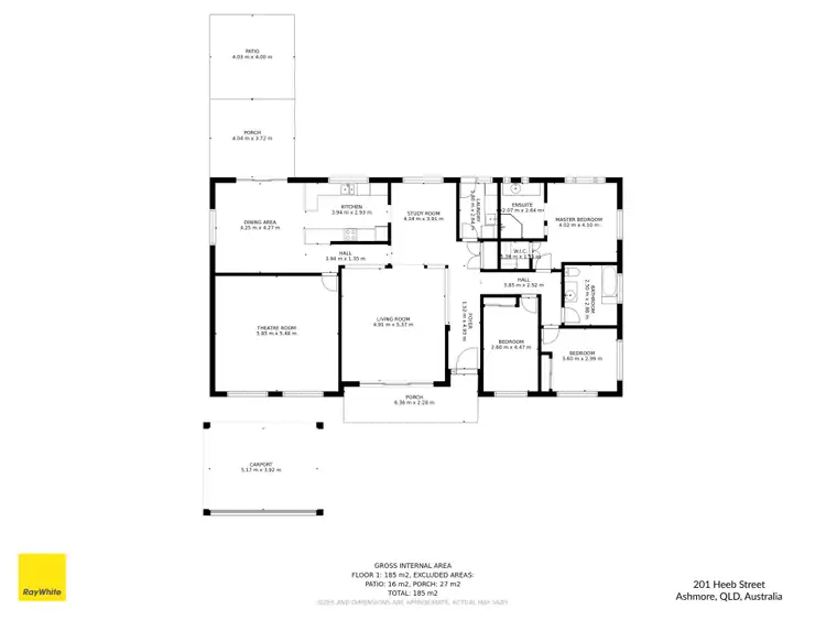 Floorplan of Homely house listing, 201 Heeb Street, Ashmore QLD 4214