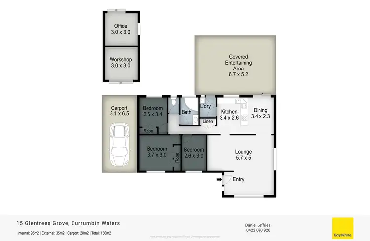 Floorplan of Homely house listing, 15 Glentrees Grove, Currumbin Waters QLD 4223