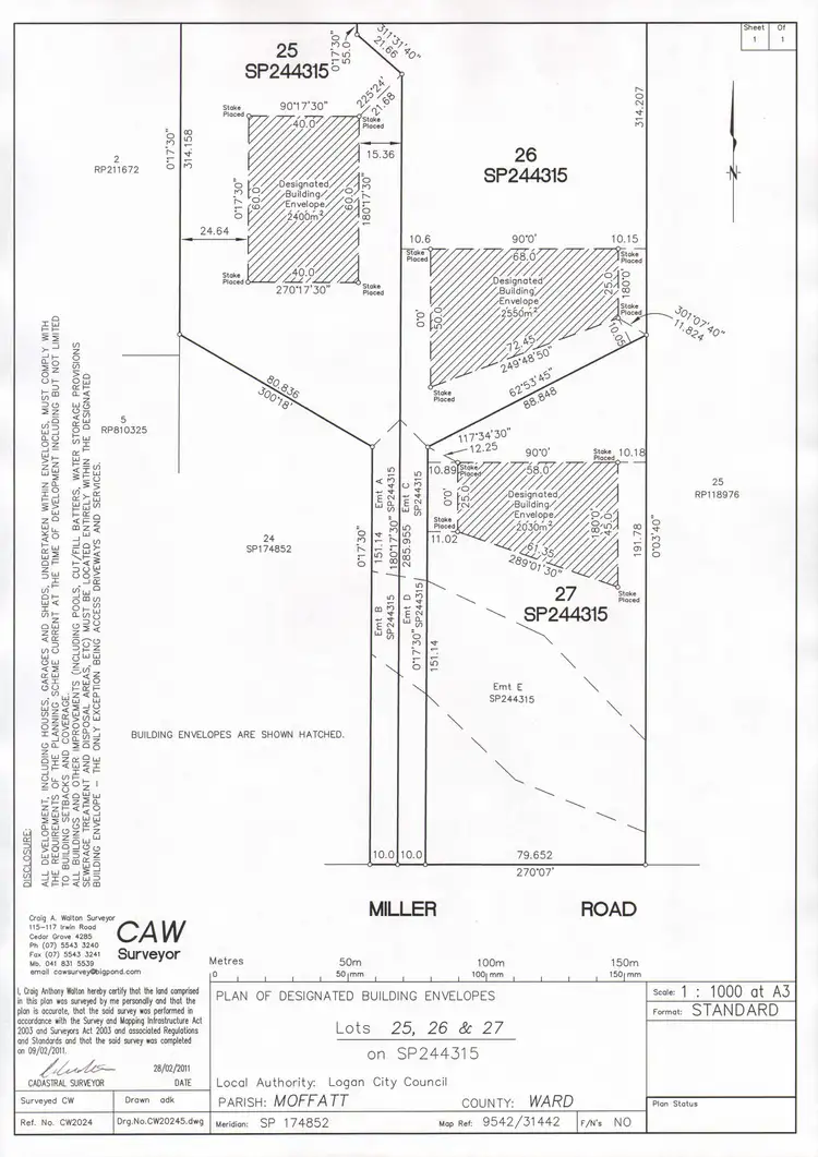 Floorplan of Homely land listing, 320 Miller Road, Logan Village QLD 4207