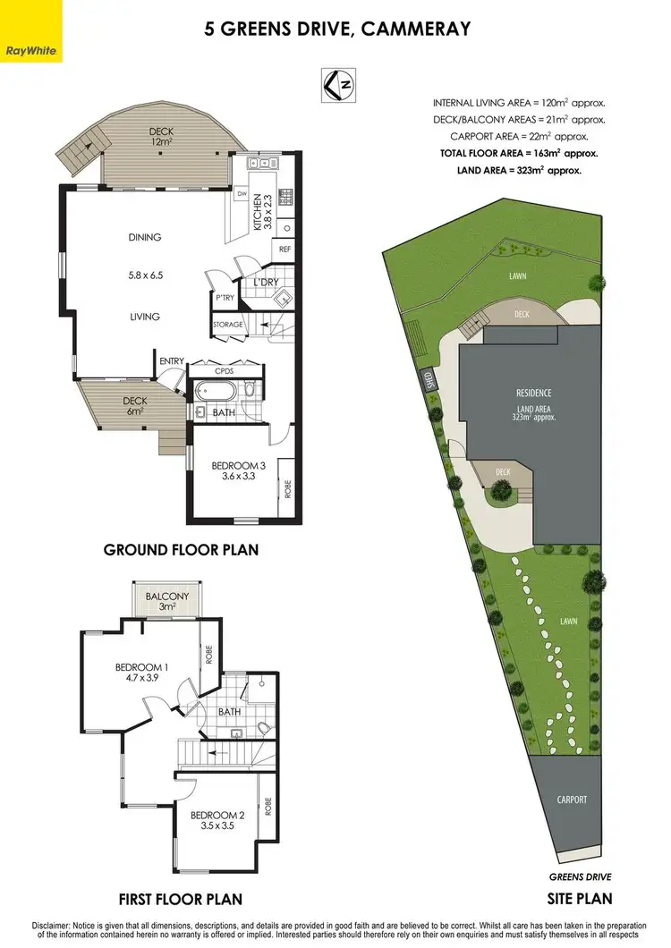 Floorplan of Homely house listing, 5 Greens Drive, Cammeray NSW 2062