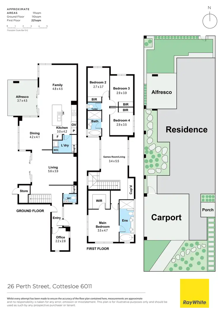 Floorplan of Homely house listing, 26 Perth Street, Cottesloe WA 6011