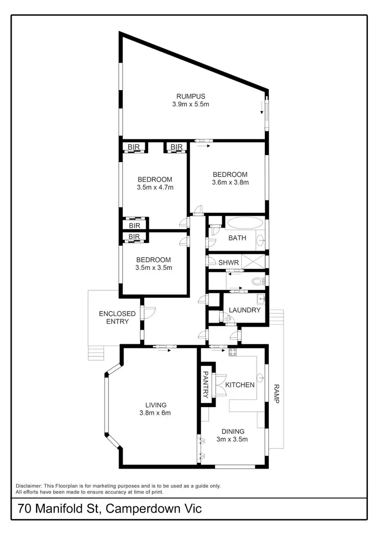 Floorplan of Homely house listing, 70 Manifold Street, Camperdown VIC 3260