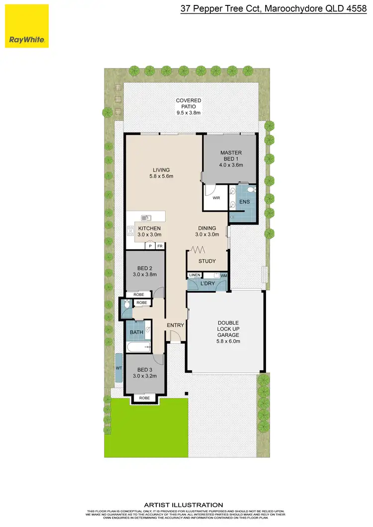 Floorplan of Homely house listing, 37 Pepper Tree Circuit, Maroochydore QLD 4558