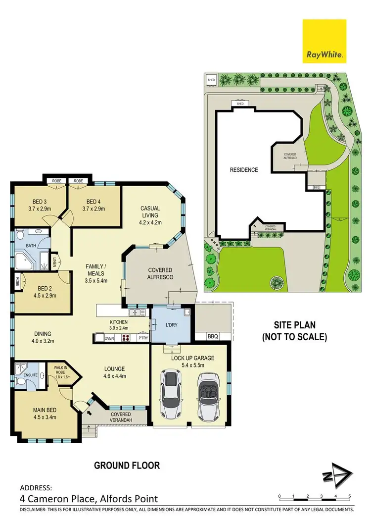 Floorplan of Homely house listing, 4 Cameron Place, Alfords Point NSW 2234