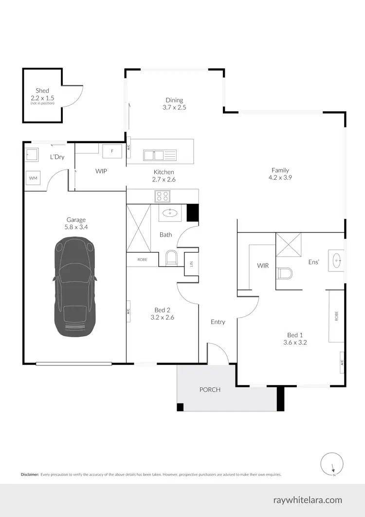 Floorplan of Homely house listing, 45B Tennyson Street, Norlane VIC 3214