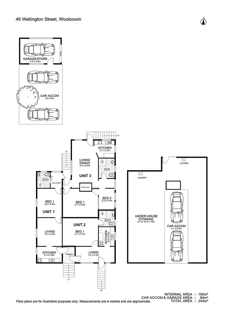 Floorplan of Homely house listing, 46 Wellington Street, Wooloowin QLD 4030