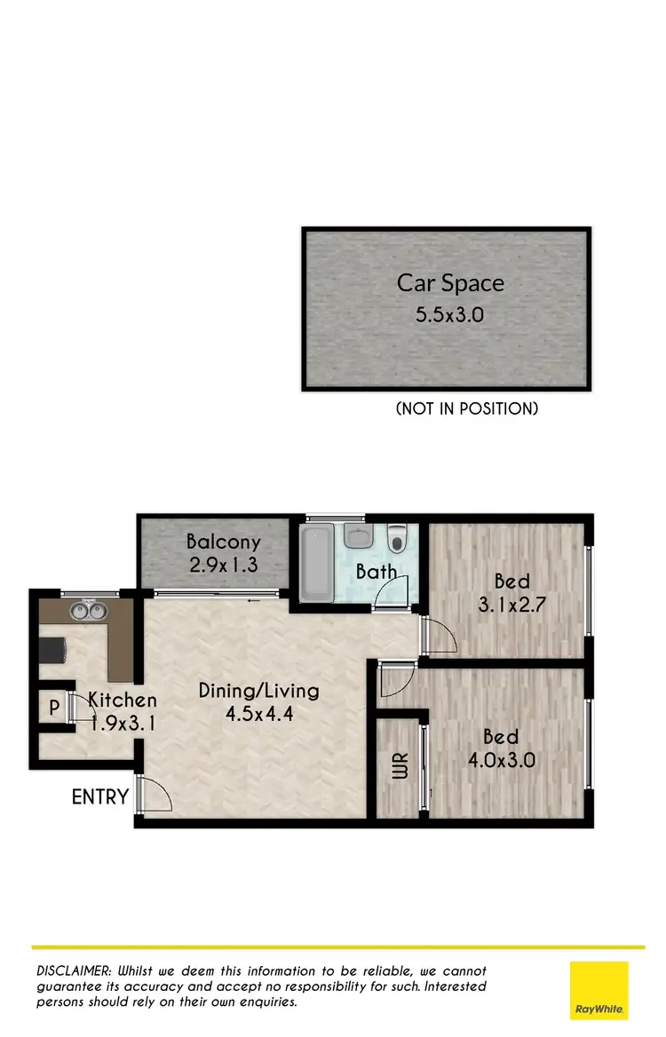 Floorplan of Homely unit listing, 9/16A Wigram Street, Harris Park NSW 2150