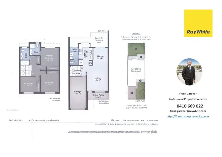 Floorplan of Homely townhouse listing, 103/2 Gentian Drive, Arundel QLD 4214