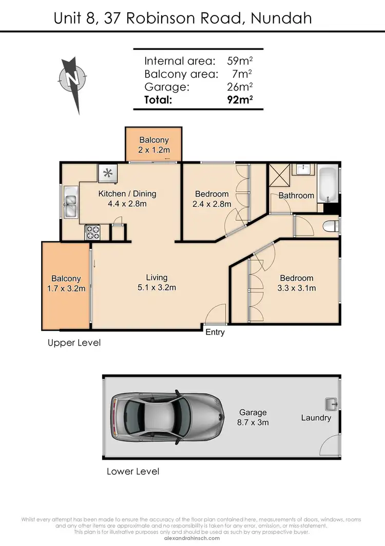 Floorplan of Homely unit listing, 8/37 Robinson Road, Nundah QLD 4012