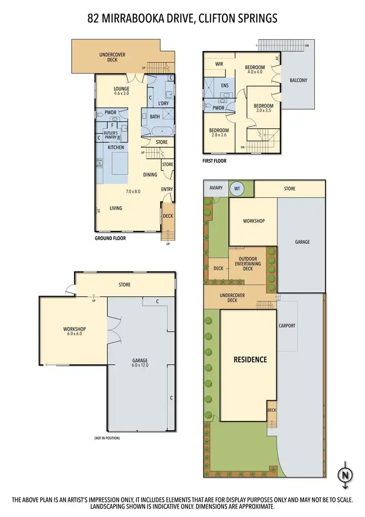Floorplan of Homely house listing, 82 Mirrabooka Drive, Clifton Springs VIC 3222