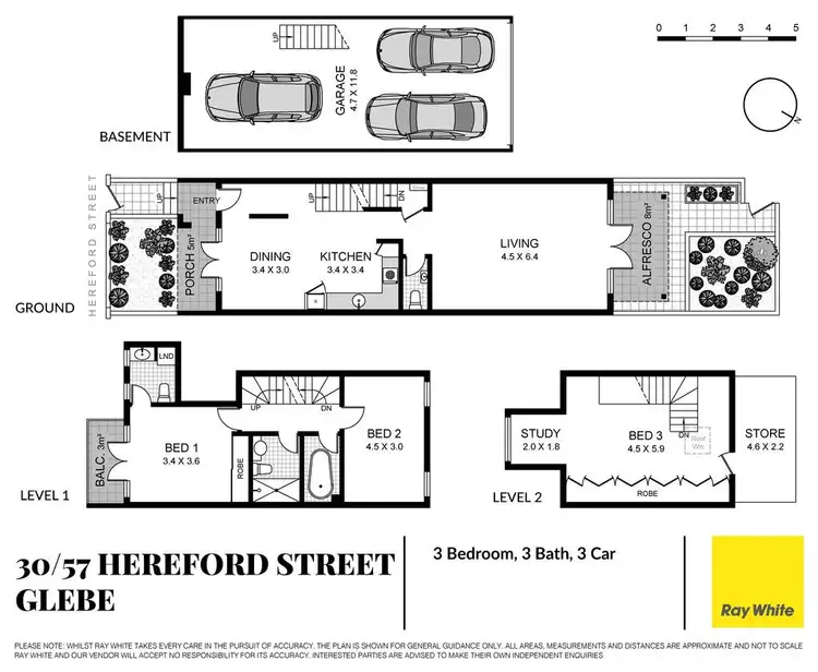 Floorplan of Homely terrace listing, 30/57 Hereford Street, Glebe NSW 2037