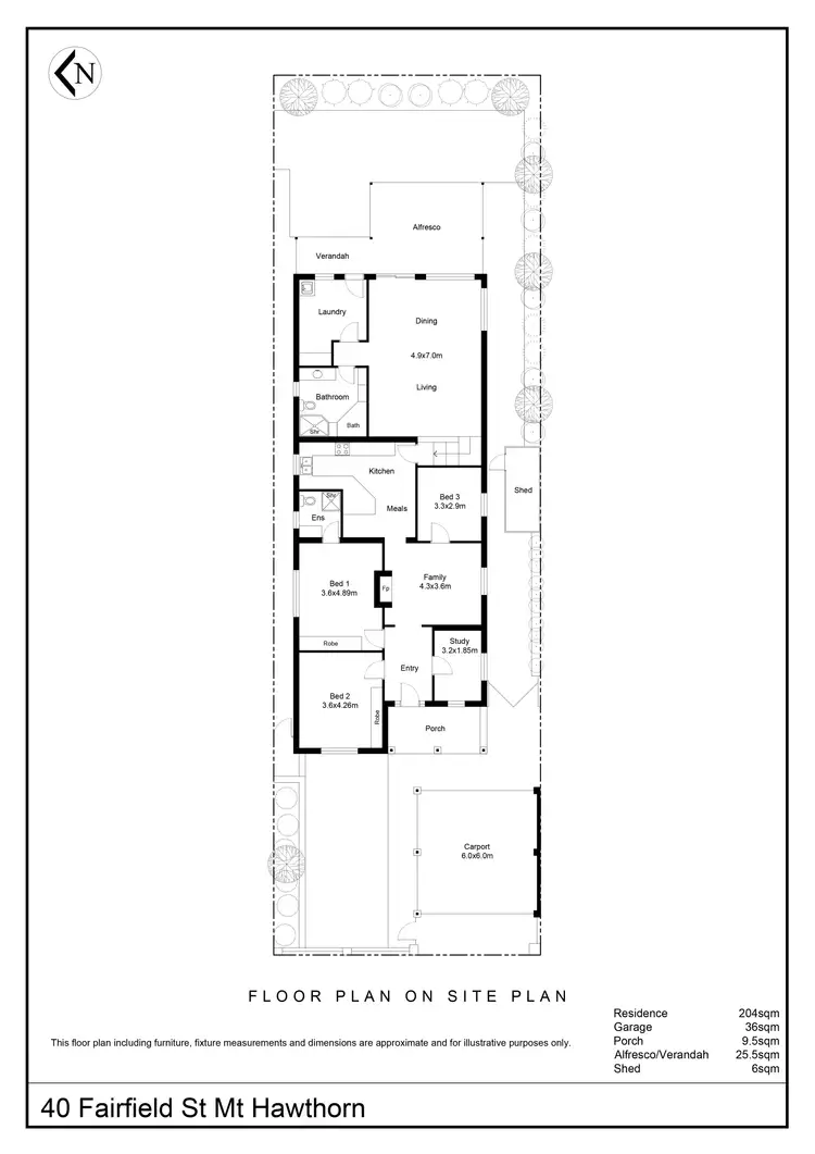 Floorplan of Homely house listing, 40 Fairfield Street, Mount Hawthorn WA 6016