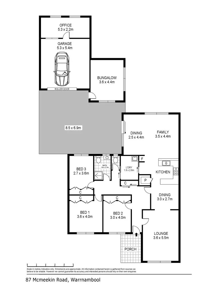 Floorplan of Homely house listing, 87 McMeekin Road, Warrnambool VIC 3280