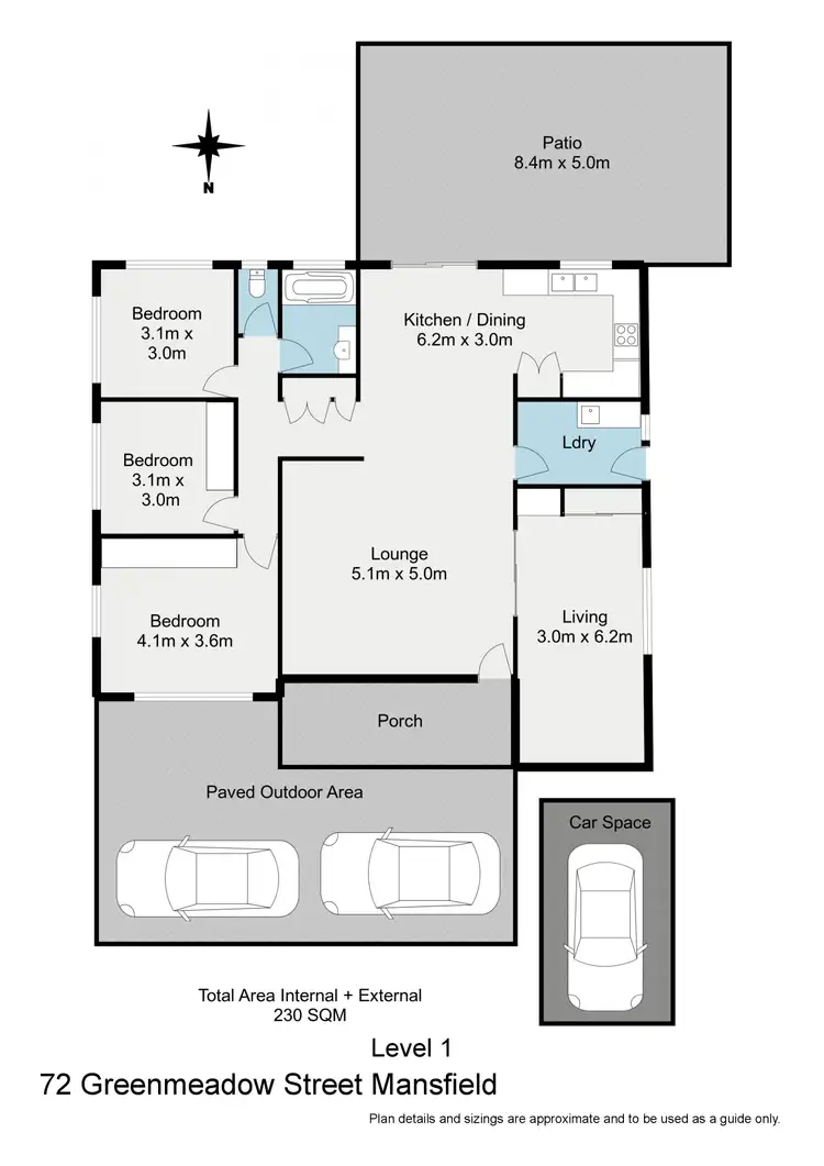 Floorplan of Homely house listing, 72 Greenmeadow Road, Mansfield QLD 4122
