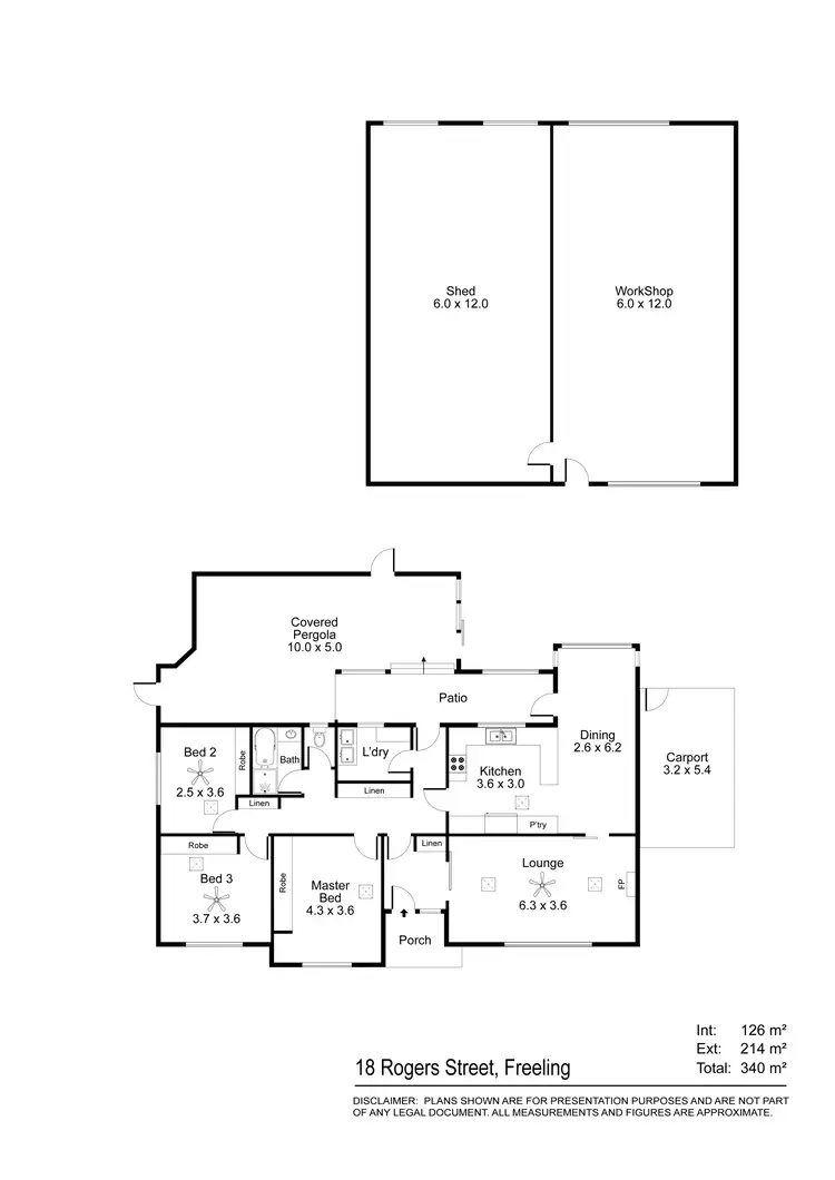 Floorplan of Homely house listing, 18 Rogers Street, Freeling SA 5372