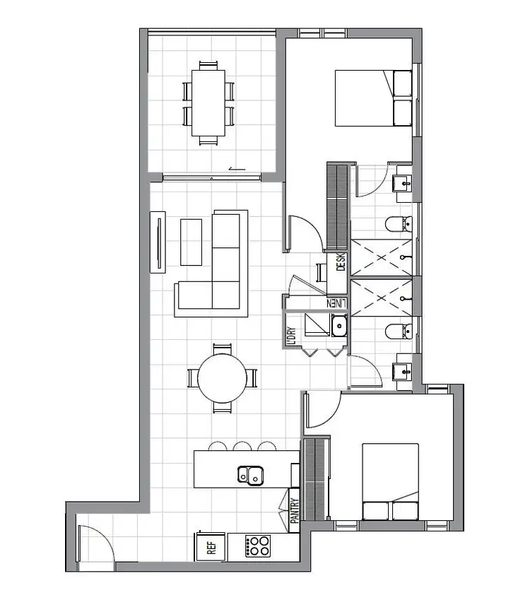 Floorplan of Homely apartment listing, 205/9 Chelmsford Avenue, Lutwyche QLD 4030