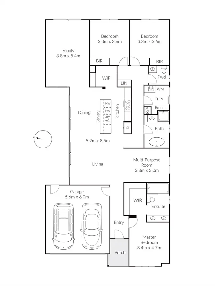 Floorplan of Homely house listing, 13 Voyage Circuit, Corio VIC 3214