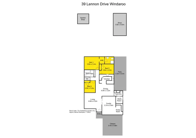 Floorplan of Homely house listing, 39 Lennon Drive, Windaroo QLD 4207