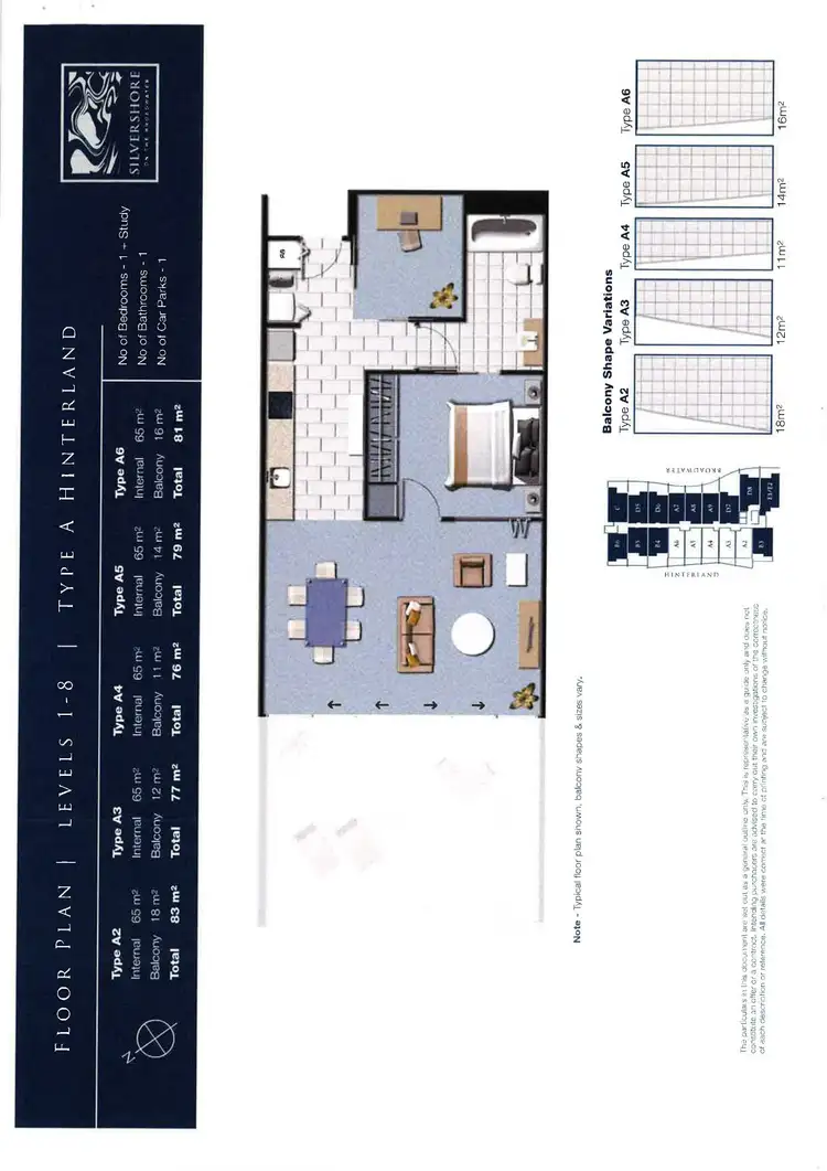 Floorplan of Homely unit listing, 805/430 Marine Parade, Biggera Waters QLD 4216