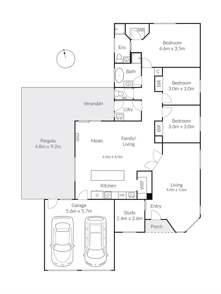 Floorplan of Homely house listing, 11 Springfield Court, Corio VIC 3214