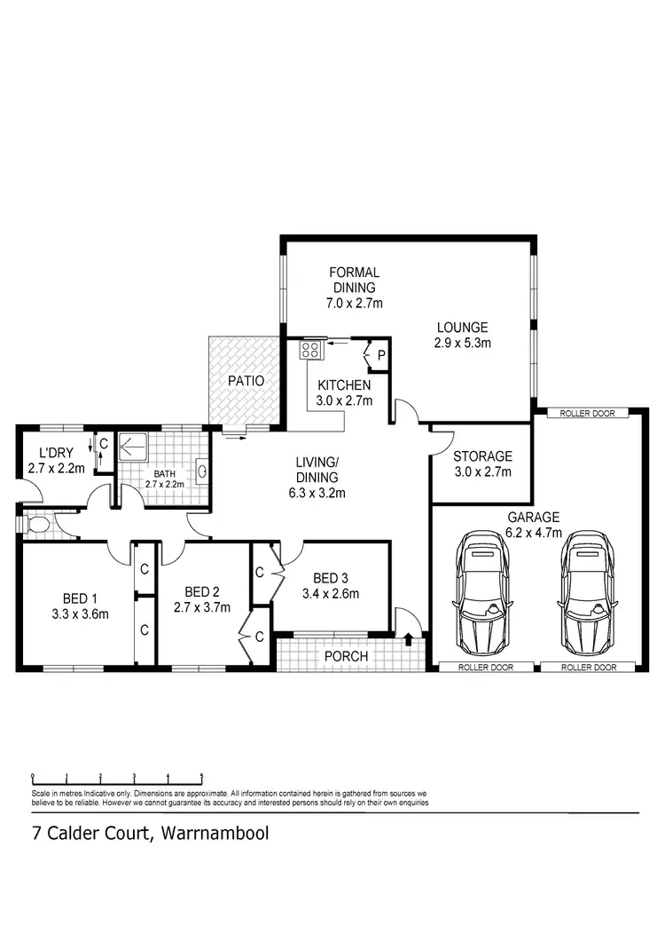 Floorplan of Homely house listing, 7 Calder Court, Warrnambool VIC 3280