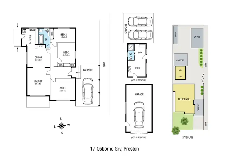Floorplan of Homely house listing, 17 Osborne Grove, Preston VIC 3072