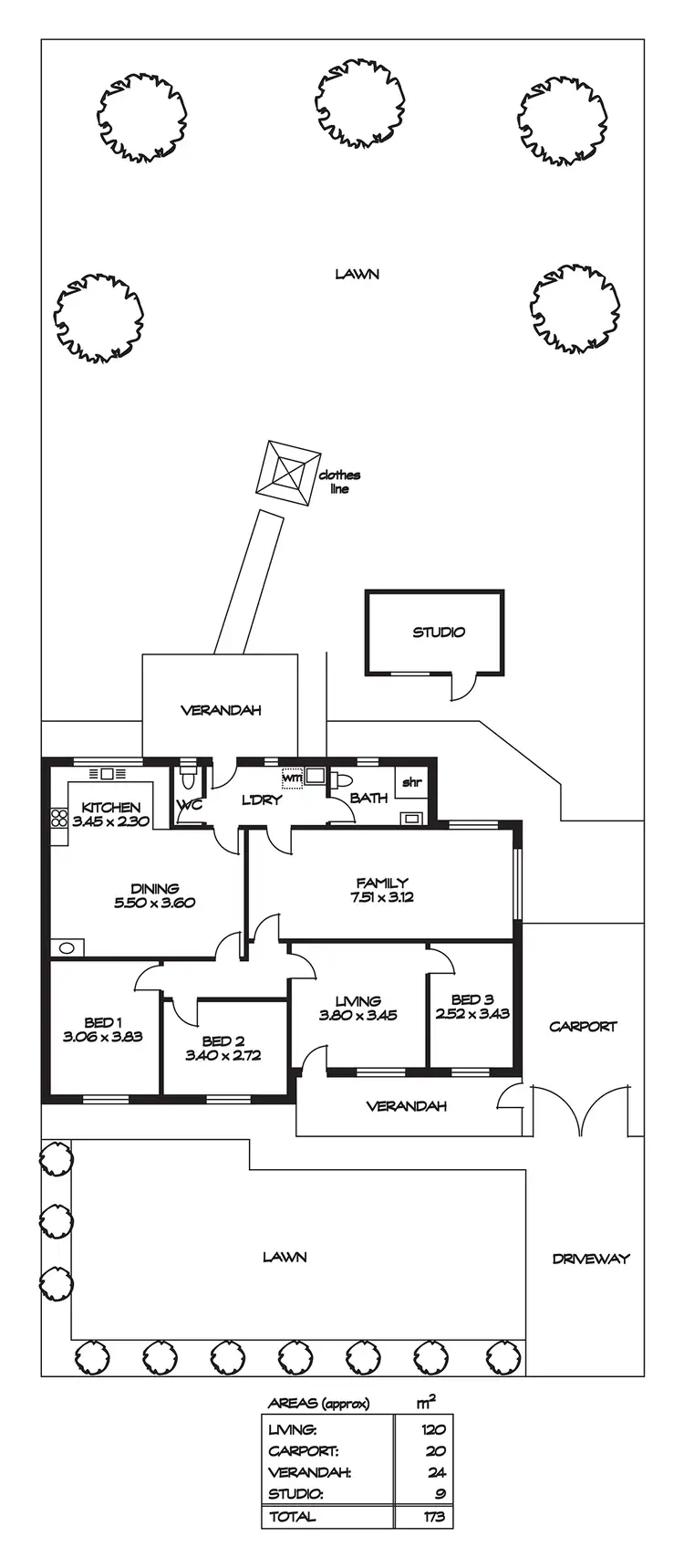 Floorplan of Homely house listing, 13 Bryant Street, Mansfield Park SA 5012