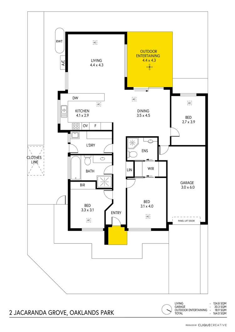 Floorplan of Homely house listing, 2 Jacaranda Grove, Oaklands Park SA 5046