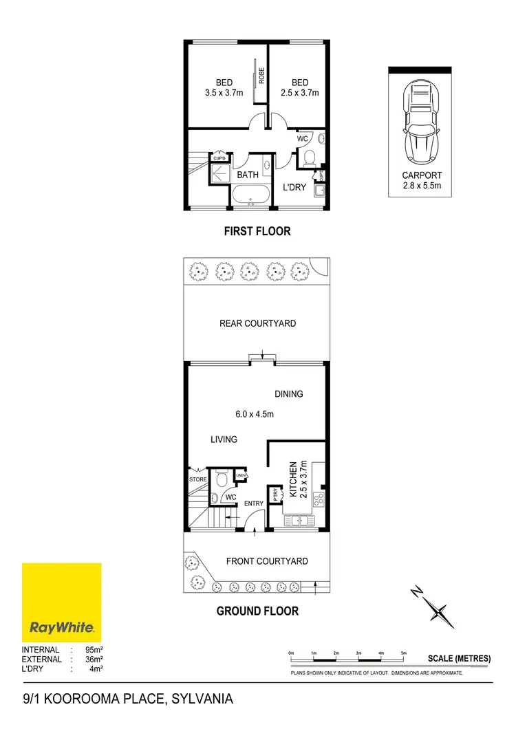 Floorplan of Homely townhouse listing, 9/1 Koorooma Place, Sylvania NSW 2224