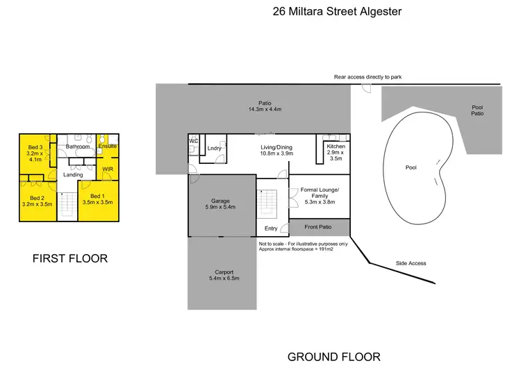 Floorplan of Homely house listing, 26 Miltara Street, Algester QLD 4115