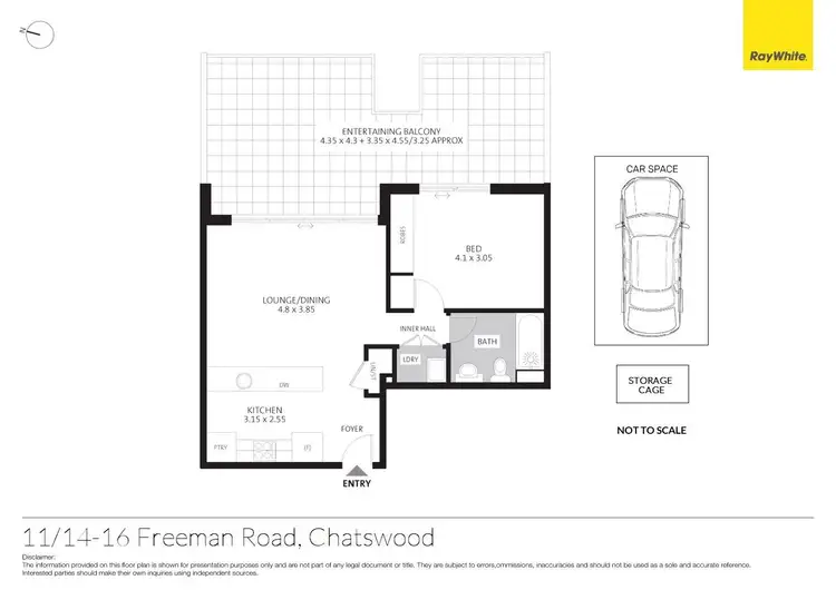Floorplan of Homely unit listing, 11/14-16 Freeman Road, Chatswood NSW 2067