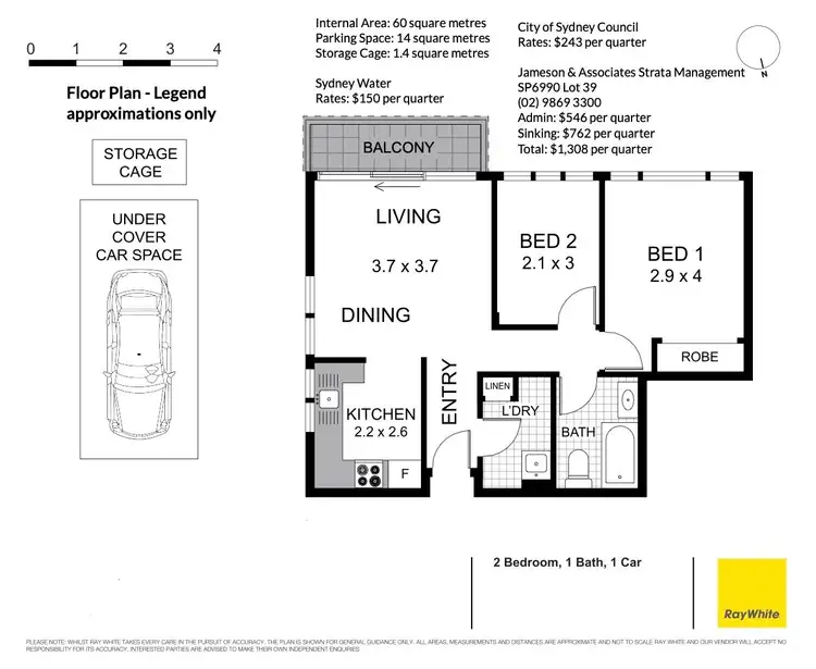 Floorplan of Homely apartment listing, 39/69-75 Cook Road, Centennial Park NSW 2021