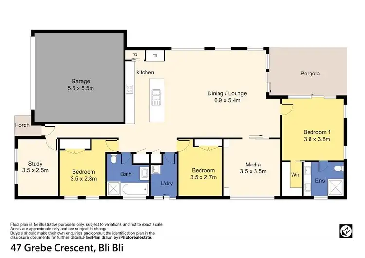 Floorplan of Homely house listing, 47 Grebe Crescent, Bli Bli QLD 4560