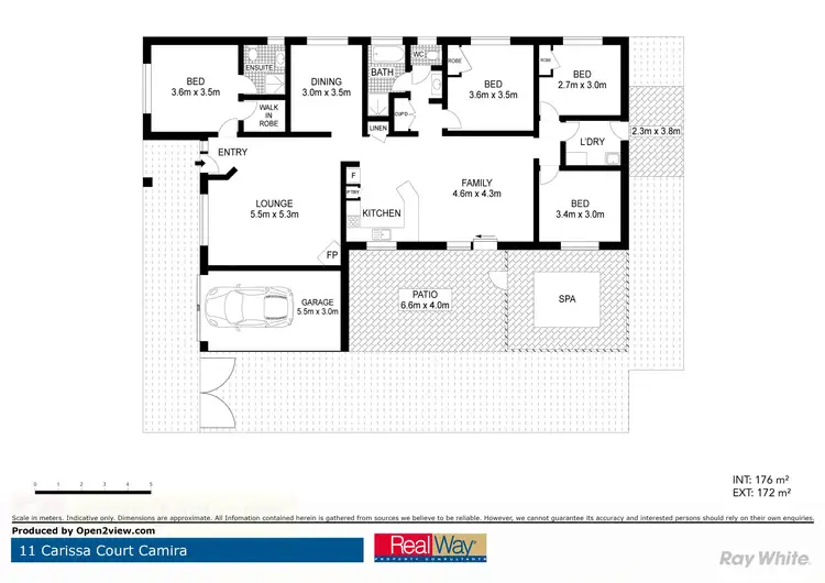 Floorplan of Homely house listing, 11 Carissa Court, Camira QLD 4300