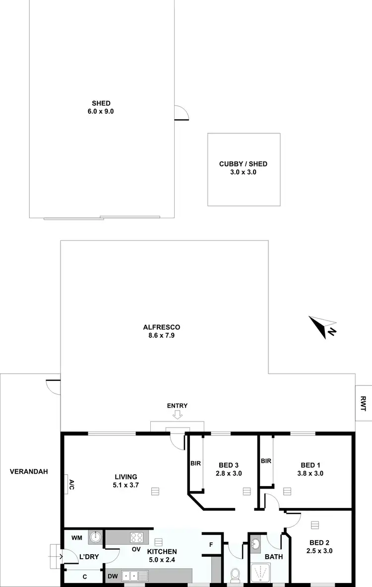 Floorplan of Homely house listing, 19 Adelaide North Road, Watervale SA 5452