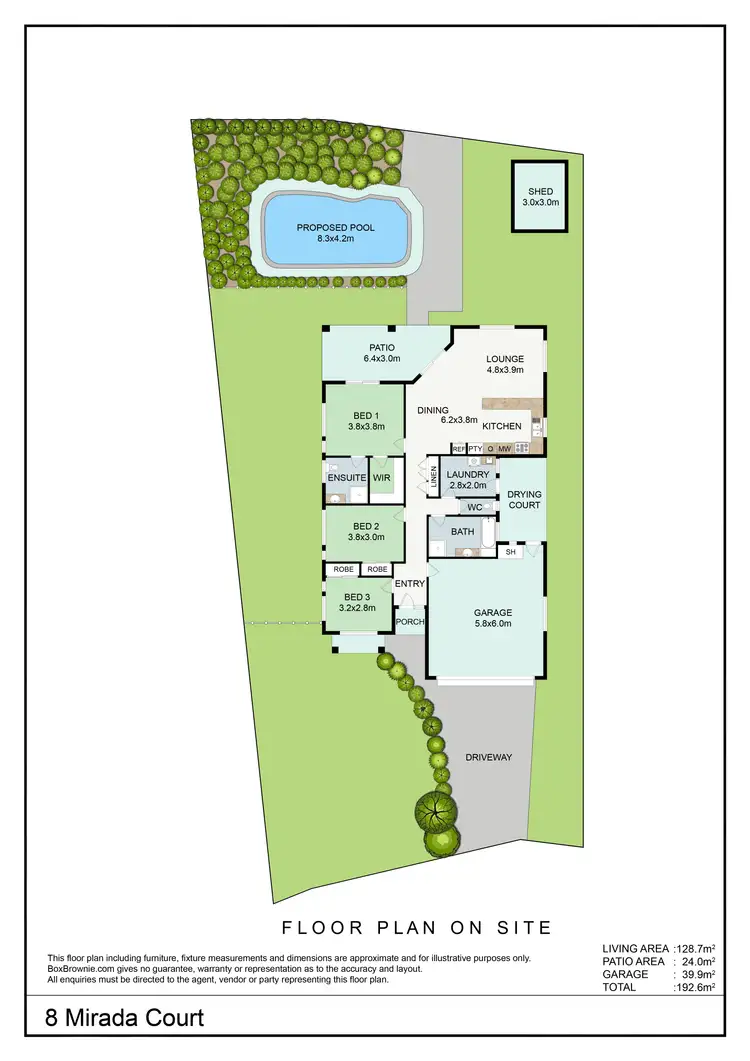 Floorplan of Homely house listing, 8 Mirada Court, Kirwan QLD 4817