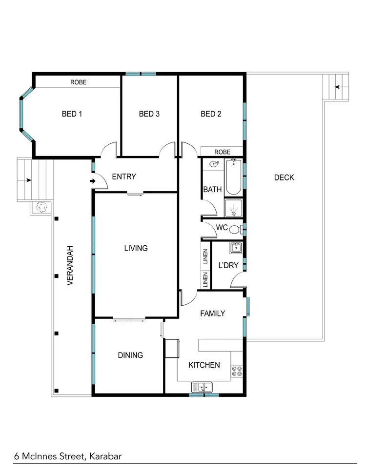 Floorplan of Homely house listing, 6 McInnes Street, Karabar NSW 2620