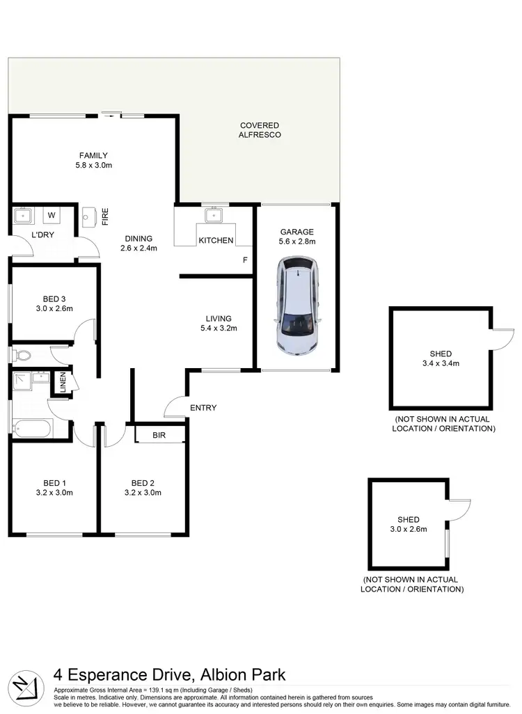 Floorplan of Homely house listing, 4 Esperance Drive, Albion Park NSW 2527