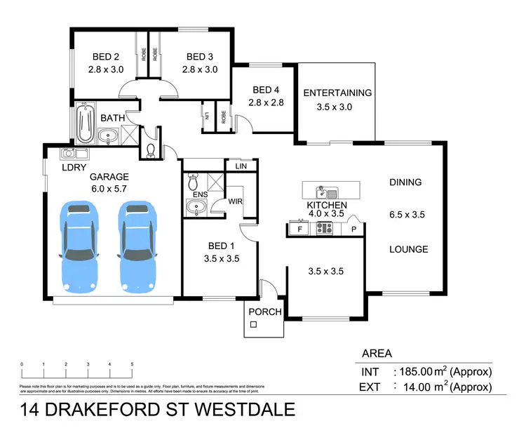 Floorplan of Homely house listing, 14 Drakeford Street, Tamworth NSW 2340