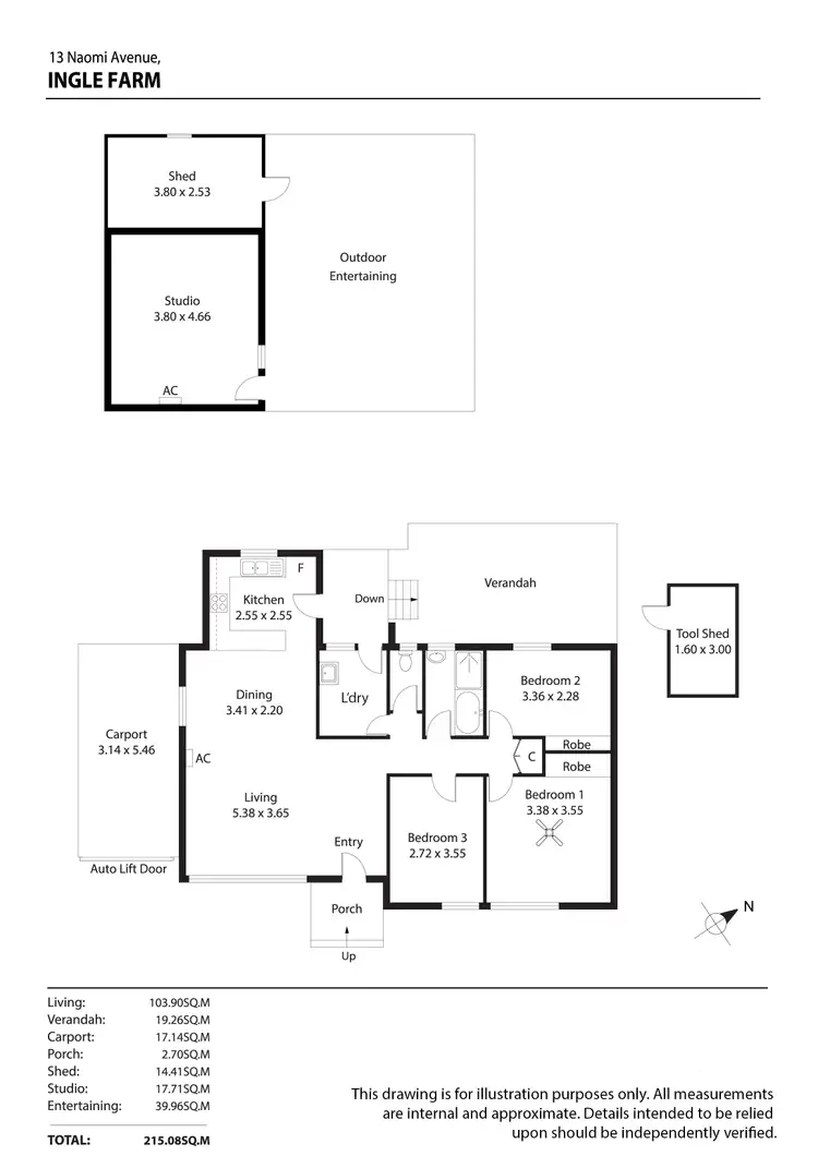 Floorplan of Homely house listing, 13 Naomi Avenue, Ingle Farm SA 5098