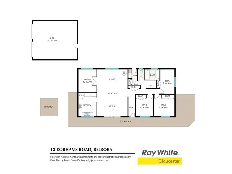 Floorplan of Homely rural property listing, 12 Borhams Road, Gloucester NSW 2422
