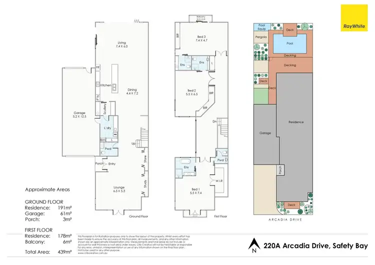 Floorplan of Homely house listing, 220A Arcadia Drive, Safety Bay WA 6169