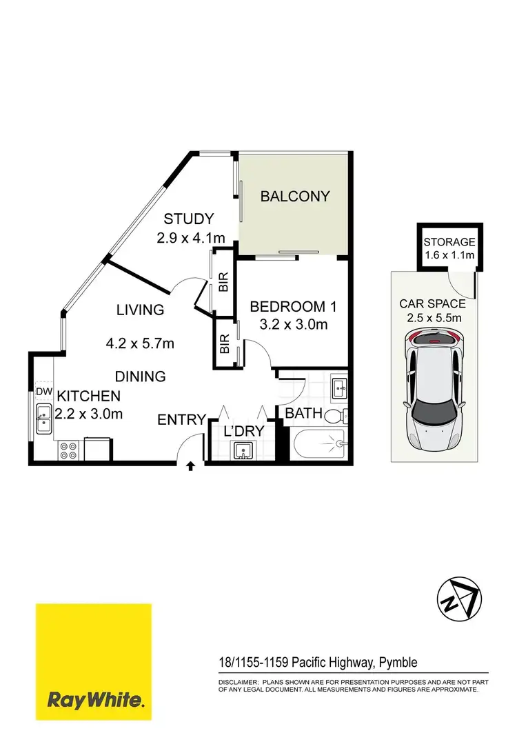 Floorplan of Homely apartment listing, 18/1155-1159 Pacific Highway, Pymble NSW 2073