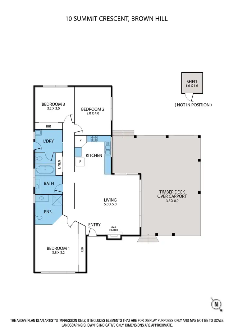 Floorplan of Homely house listing, 10 Summit Crescent, Brown Hill VIC 3350